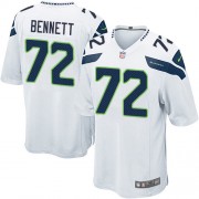 NFL Michael Bennett Seattle Seahawks Game Road Nike Jersey - White