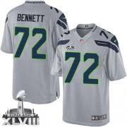 NFL Michael Bennett Seattle Seahawks Limited Alternate Super Bowl XLVIII Nike Jersey - Grey