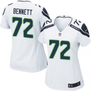 NFL Michael Bennett Seattle Seahawks Women's Elite Road Nike Jersey - White