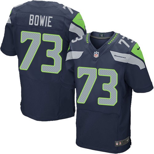 NFL Michael Bowie Seattle Seahawks Elite Team Color Home Nike Jersey - Navy Blue NFL Michael Bowie Seattle Seahawks Elite Team Color Home Nike Jersey - Navy Blue