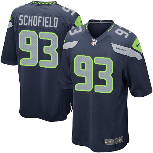 NFL O'Brien Schofield Seattle Seahawks Game Team Color Home Nike Jersey - Navy Blue