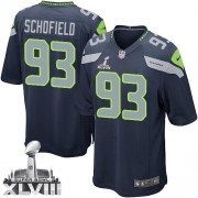 NFL O'Brien Schofield Seattle Seahawks Youth Elite Team Color Home Super Bowl XLVIII Nike Jersey - Navy Blue