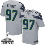 NFL Patrick Kerney Seattle Seahawks Elite Alternate Super Bowl XLVIII Nike Jersey - Grey