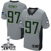 NFL Patrick Kerney Seattle Seahawks Elite Super Bowl XLVIII Nike Jersey - Grey Shadow