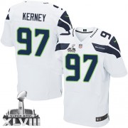 NFL Patrick Kerney Seattle Seahawks Elite Road Super Bowl XLVIII Nike Jersey - White