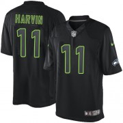 NFL Percy Harvin Seattle Seahawks Elite Nike Jersey - Black Impact