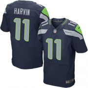 NFL Percy Harvin Seattle Seahawks Elite Team Color Home Nike Jersey - Navy Blue