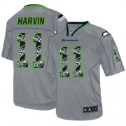 NFL Percy Harvin Seattle Seahawks Elite New Nike Jersey - Lights Out Grey