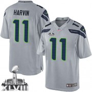 NFL Percy Harvin Seattle Seahawks Limited Alternate Super Bowl XLVIII Nike Jersey - Grey