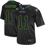 NFL Percy Harvin Seattle Seahawks Limited Nike Jersey - Lights Out Black