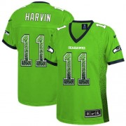 NFL Percy Harvin Seattle Seahawks Women's Elite Drift Fashion Nike Jersey - Green
