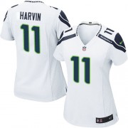 NFL Percy Harvin Seattle Seahawks Women's Game Road Nike Jersey - White