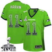 NFL Percy Harvin Seattle Seahawks Women's Limited Drift Fashion Super Bowl XLVIII Nike Jersey - Green