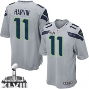NFL Percy Harvin Seattle Seahawks Youth Elite Alternate Super Bowl XLVIII Nike Jersey - Grey
