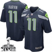 NFL Percy Harvin Seattle Seahawks Youth Elite Team Color Home Super Bowl XLVIII Nike Jersey - Navy Blue