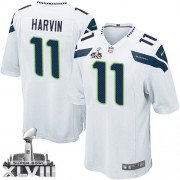 NFL Percy Harvin Seattle Seahawks Youth Elite Road Super Bowl XLVIII Nike Jersey - White