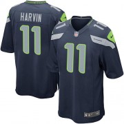 NFL Percy Harvin Seattle Seahawks Youth Game Team Color Home Nike Jersey - Navy Blue