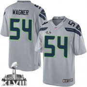 NFL Bobby Wagner Seattle Seahawks Limited Alternate Super Bowl XLVIII Nike Jersey - Grey