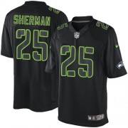 NFL Richard Sherman Seattle Seahawks Elite Nike Jersey - Black Impact