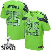 NFL Richard Sherman Seattle Seahawks Elite Alternate Super Bowl XLVIII Nike Jersey - Green