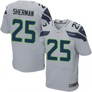 NFL Richard Sherman Seattle Seahawks Elite Alternate Nike Jersey - Grey