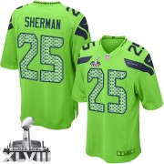 NFL Richard Sherman Seattle Seahawks Game Alternate Super Bowl XLVIII Nike Jersey - Green