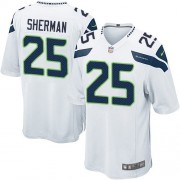 NFL Richard Sherman Seattle Seahawks Game Road Nike Jersey - White