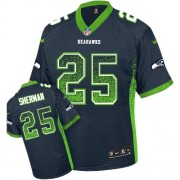 NFL Richard Sherman Seattle Seahawks Limited Drift Fashion Nike Jersey - Navy Blue
