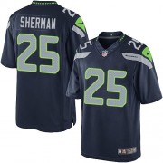 NFL Richard Sherman Seattle Seahawks Limited Team Color Home Nike Jersey - Navy Blue