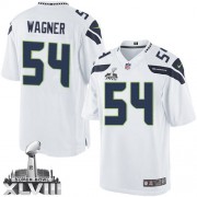 NFL Bobby Wagner Seattle Seahawks Limited Road Super Bowl XLVIII Nike Jersey - White