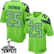 NFL Richard Sherman Seattle Seahawks Youth Elite Alternate Super Bowl XLVIII Nike Jersey - Green