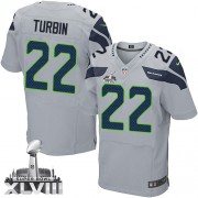 NFL Robert Turbin Seattle Seahawks Elite Alternate Super Bowl XLVIII Nike Jersey - Grey