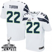 NFL Robert Turbin Seattle Seahawks Elite Road Super Bowl XLVIII Nike Jersey - White