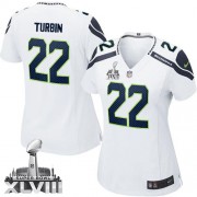 NFL Robert Turbin Seattle Seahawks Women's Elite Road Super Bowl XLVIII Nike Jersey - White