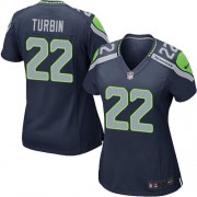 NFL Robert Turbin Seattle Seahawks Women's Game Team Color Home Nike Jersey - Navy Blue