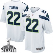 NFL Robert Turbin Seattle Seahawks Youth Elite Road Super Bowl XLVIII Nike Jersey - White