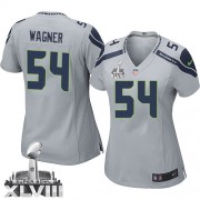 NFL Bobby Wagner Seattle Seahawks Women's Game Alternate Super Bowl XLVIII Nike Jersey - Grey