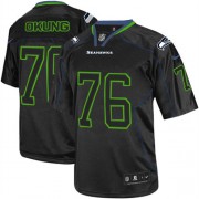 NFL Russell Okung Seattle Seahawks Elite Nike Jersey - Lights Out Black