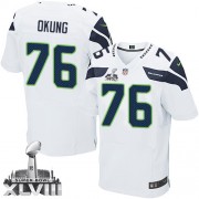 NFL Russell Okung Seattle Seahawks Elite Road Super Bowl XLVIII Nike Jersey - White