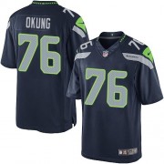 NFL Russell Okung Seattle Seahawks Limited Team Color Home Nike Jersey - Navy Blue