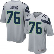 NFL Russell Okung Seattle Seahawks Youth Game Alternate Nike Jersey - Grey