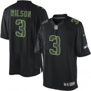 NFL Russell Wilson Seattle Seahawks Elite Nike Jersey - Black Impact