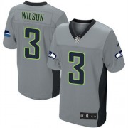 NFL Russell Wilson Seattle Seahawks Elite Nike Jersey - Grey Shadow