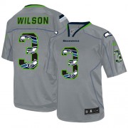 NFL Russell Wilson Seattle Seahawks Elite New Nike Jersey - Lights Out Grey