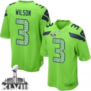 NFL Russell Wilson Seattle Seahawks Game Alternate Super Bowl XLVIII Nike Jersey - Green