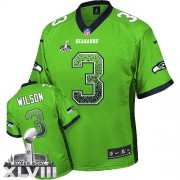 NFL Russell Wilson Seattle Seahawks Game Drift Fashion Super Bowl XLVIII Nike Jersey - Green