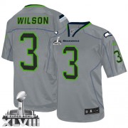 NFL Russell Wilson Seattle Seahawks Game Super Bowl XLVIII Nike Jersey - Lights Out Grey