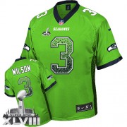 NFL Russell Wilson Seattle Seahawks Limited Drift Fashion Super Bowl XLVIII Nike Jersey - Green