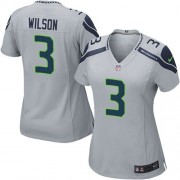 NFL Russell Wilson Seattle Seahawks Women's Elite Alternate Nike Jersey - Grey