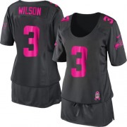 NFL Russell Wilson Seattle Seahawks Women's Game Dark Breast Cancer Awareness Nike Jersey - Grey